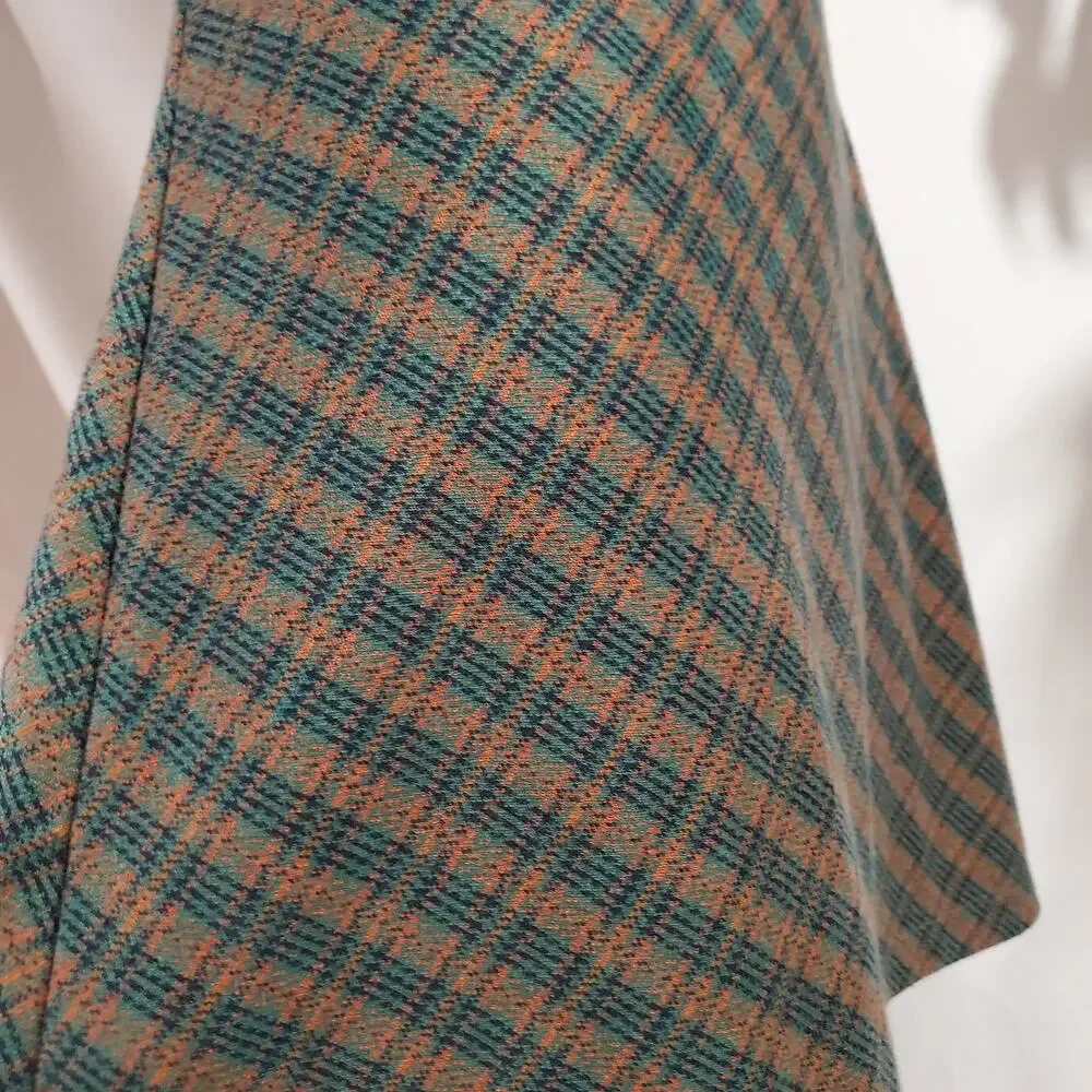 Free People Plaid Pull-On A-Line Mini Skirt Size XL Academia Preppy Ivy School